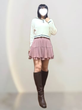 「SNIDEL（スナイデル）のアイテム」を使った、めめさん（レディース・165cm）の冬コーディネート