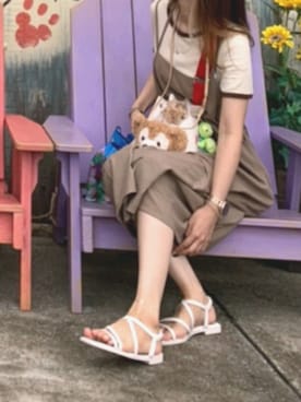 「SM2（エスエムツー）のアイテム（オールインワン・サロペット）」を使った、meguさん（レディース・170cm）の夏コーディネート
