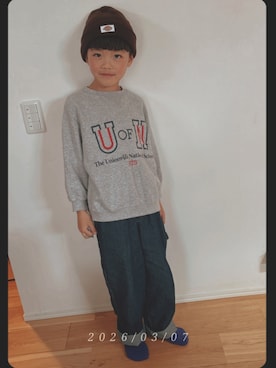 「BRANSHES（ブランシェス）のアイテム」を使った、KiNARiさん（キッズ・120cm）の春コーディネート