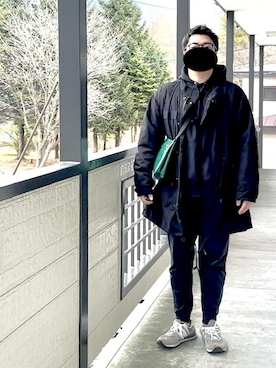 「アイテム（モッズコート）」を使った、d さん（メンズ・173cm）の秋コーディネート