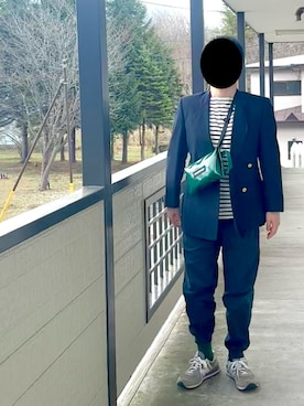 「SAINT JAMES（セントジェームス）のアイテム」を使った、d さん（メンズ・173cm）の春コーディネート