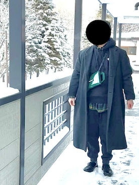 「FREITAG（フライターグ）のアイテム」を使った、d さん（メンズ・173cm）の冬コーディネート