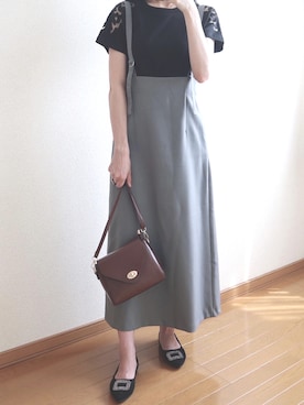 「destin（デスティン）のアイテム」を使った、ねねさん（レディース・159cm）の夏コーディネート