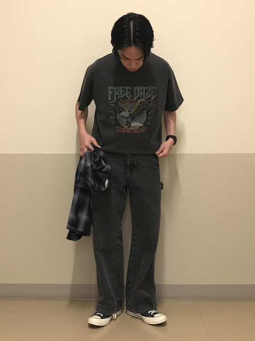 WEGO/オンブレチェックビッグシャツ