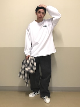 「WEGO（ウィゴー）のアイテム（ニットキャップ/ビーニー）」を使った、しんごさん（メンズ・169cm）の秋コーディネート