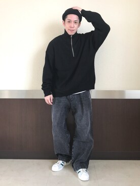 「WEGO（ウィゴー）のアイテム（ニットキャップ/ビーニー）」を使った、しんごさん（メンズ・169cm）の秋コーディネート