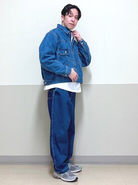 「WEGO（ウィゴー）のアイテム（デニムジャケット）」を使った、しんごさん（メンズ・169cm）の春コーディネート