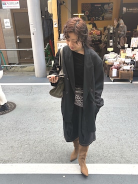 「chuclla（チュクラ）のアイテム（ショルダーバッグ）」を使った、𝙱 𝙸 𝚆 𝙰      さん（レディース・158cm）の秋コーディネート