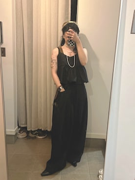 「JEANASIS（ジーナシス）のアイテム（パンツ）」を使った、𝙱 𝙸 𝚆 𝙰      さん（レディース・158cm）の夏コーディネート