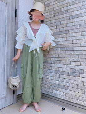 𝙱 𝙸 𝚆 𝙰 さん(レディース・158cm)の夏コーディネート