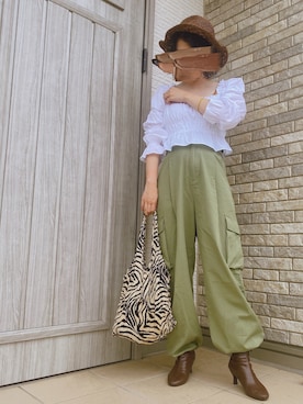 𝙱 𝙸 𝚆 𝙰      さん（レディース・158cm）の夏コーディネート