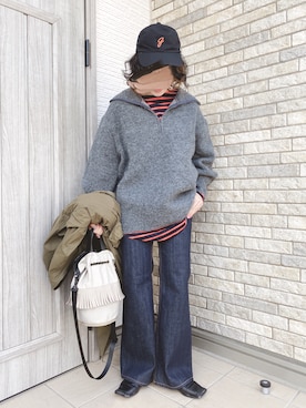 𝙱 𝙸 𝚆 𝙰      さん（レディース・158cm）の冬コーディネート