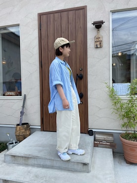 「studio CLIP（スタディオクリップ）のアイテム」を使った、こつさん（骨格ウェーブ・レディース・154cm）の夏コーディネート