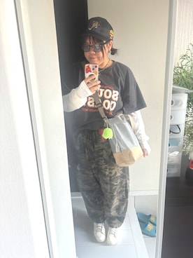 「UNIQLO（ユニクロ）のアイテム（サングラス）」を使った、みいこさん（レディース・162cm）の夏コーディネート