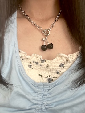 「韓国好きな人と繋がりたい」｜「アイテム（アクセサリー）」を使った、코さん（レディース・167cm）の夏コーディネート
