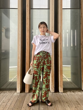 「アイテム（トートバッグ）」を使った、chisatotakemotoさん（レディース・153cm・20代）の春コーディネート