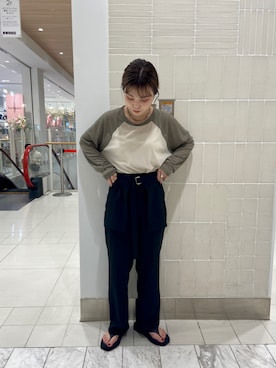 「ラグランTシャツ」｜chisatotakemotoさん（レディース・153cm・20代）の春コーディネート