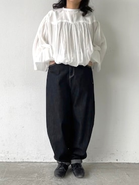 「Libra Cue（リブラ キュー）のアイテム」を使った、Libra Cue_abeさん（レディース・158cm）の春コーディネート
