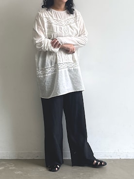 「Libra Cue（リブラ キュー）のアイテム」を使った、Libra Cue_abeさん（レディース・158cm）の春コーディネート