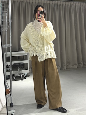 「Libra Cue（リブラ キュー）のアイテム」を使った、Libra Cue_abeさん（レディース・158cm）の秋コーディネート