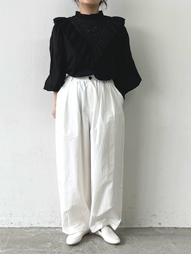 「Libra Cue（リブラ キュー）のアイテム」を使った、Libra Cue_abeさん（レディース・158cm）の春コーディネート