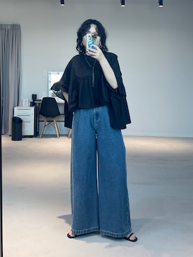「Libra Cue（リブラ キュー）のアイテム」を使った、Libra Cue_abeさん（レディース・158cm）の春コーディネート