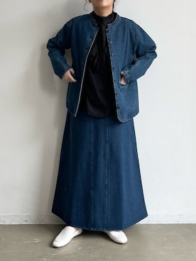 「Libra Cue（リブラ キュー）のアイテム」を使った、Libra Cue_abeさん（レディース・158cm）の春コーディネート