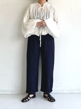 「Libra Cue（リブラ キュー）のアイテム」を使った、Libra Cue_abeさん（レディース・158cm）の春コーディネート