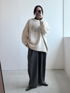 「Libra Cue（リブラ キュー）のアイテム」を使った、Libra Cue_abeさん（レディース・158cm）の秋コーディネート