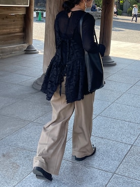 「Libra Cue（リブラ キュー）のアイテム」を使った、Libra Cue_abeさん（レディース・158cm）の秋コーディネート