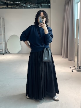 「Libra Cue（リブラ キュー）のアイテム」を使った、Libra Cue_abeさん（レディース・158cm）の春コーディネート