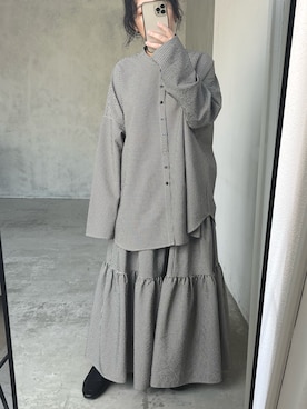 「Libra Cue（リブラ キュー）のアイテム」を使った、Libra Cue_abeさん（レディース・158cm）の春コーディネート
