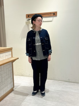 「サマンサ モスモス(Samansa Mos2)」｜「アイテム（デニムジャケット）」を使った、meguさん（レディース・159cm）の夏コーディネート