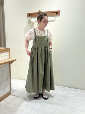 「ハイトーンカラー」｜meguさん（レディース・159cm）の夏コーディネート