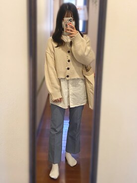 momo∨̈さん(レディース・159cm)の冬コーディネート