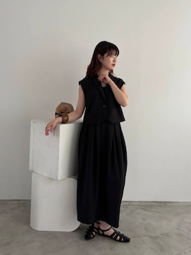 「20代後半」｜「アイテム（ジャケット/アウター）」を使った、たなりさん（レディース・164cm）の春コーディネート