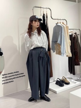 「アイテム（財布）」を使った、たなりさん（レディース・164cm）の冬コーディネート