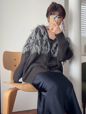 「KBF（ケイビーエフ）のカバーデザインロングブーツ（ブーツ）」を使った、たなりさん（レディース・164cm・20代）の秋コーディネート