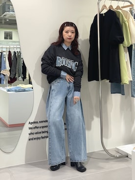 「アイテム（スウェット）」を使った、たなりさん（レディース・164cm・20代）の秋コーディネート