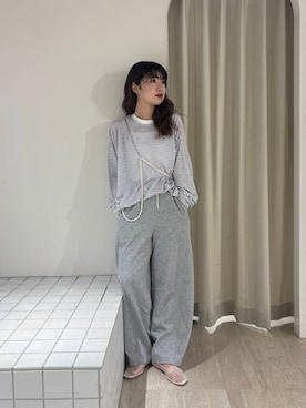 「春カラー」｜「アイテム（バレエシューズ）」を使った、たなりさん（レディース・164cm）の春コーディネート