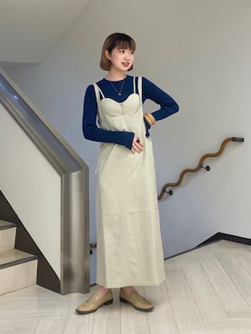 「kbf_ootd」｜「アイテム（ローファー）」を使った、たなりさん（レディース・164cm）の冬コーディネート
