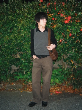 「アイテム（イヤーカフ）」を使った、Kazuhiro Hamadaさん（メンズ・175cm）の春コーディネート