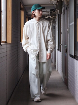 「saby（サバイ）のアイテム（帽子）」を使った、Kazuhiro Hamadaさん（メンズ・175cm）の夏コーディネート