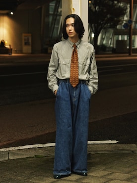 「アイテム（フォーマルスーツ/小物）」を使った、Kazuhiro Hamadaさん（メンズ・175cm・20代）の秋コーディネート