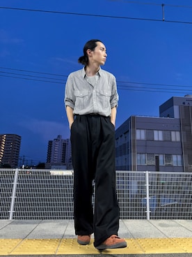「APOCRYPHA.（アポクリファ）のアイテム（パンツ）」を使った、Kazuhiro Hamadaさん（メンズ・175cm）の夏コーディネート