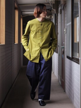 Kazuhiro Hamadaさんの「Saby/サバイ/saby x Dickies / TYPE "TUCK BAGGY" /タックバギーパンツ」を使ったコーディネート