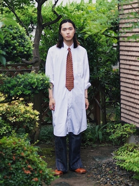「アイテム（フォーマルスーツ/小物）」を使った、Kazuhiro Hamadaさん（メンズ・175cm・20代）の夏コーディネート