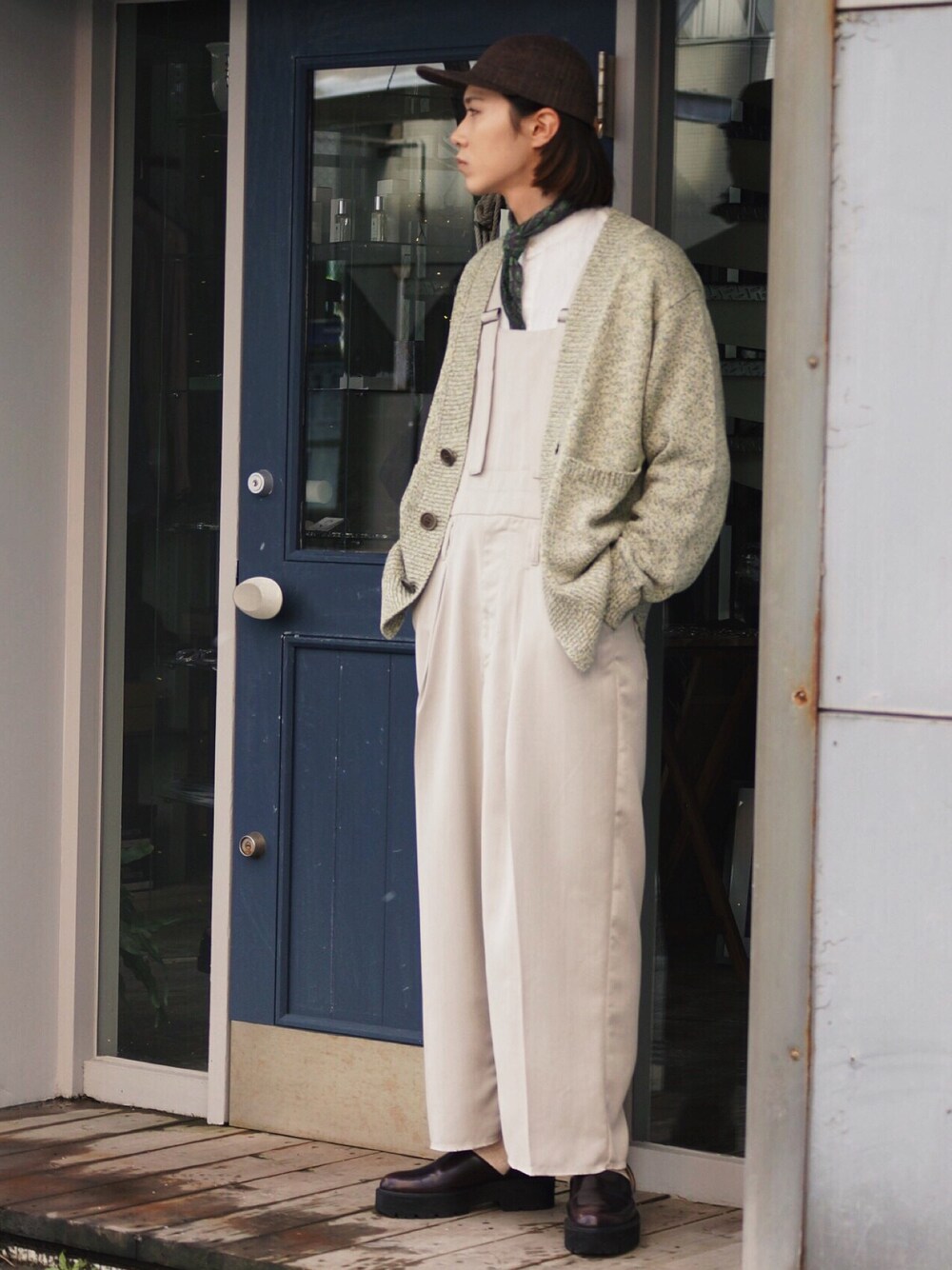 MASU（エムエーエスユー）の「MELANGE LOOSE CARDIGAN（カーディガン