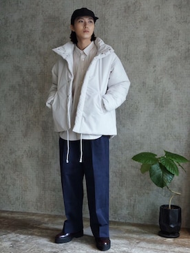 「NULABEL（ニューレーベル）のアイテム」を使った、Kazuhiro Hamadaさん（メンズ・175cm）の冬コーディネート