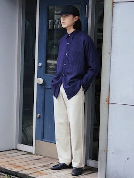 「NULABEL（ニューレーベル）のアイテム」を使った、Kazuhiro Hamadaさん（メンズ・175cm）の冬コーディネート